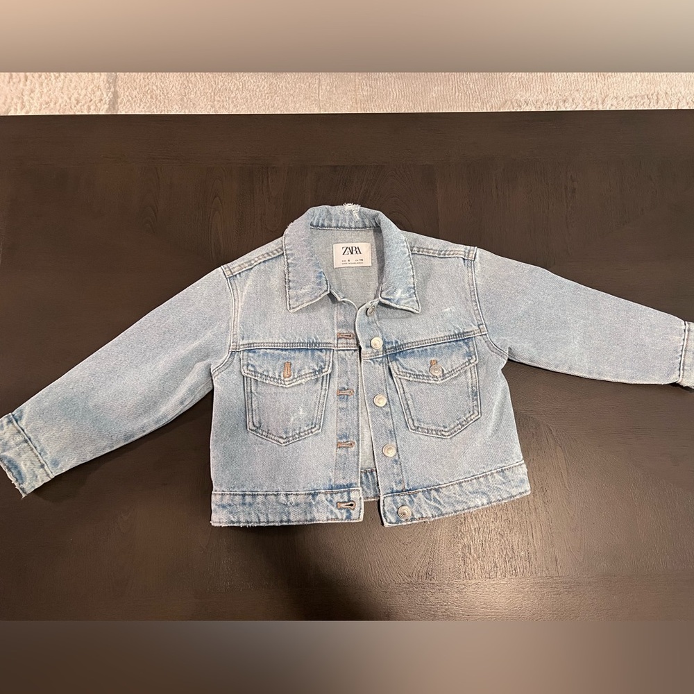 Zara Distressed Denim Jacket